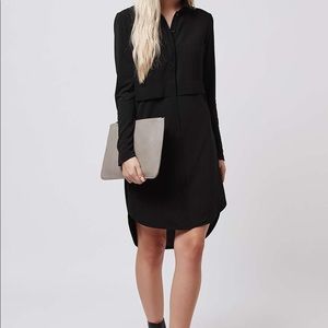 Topshop Black Shirt Dress